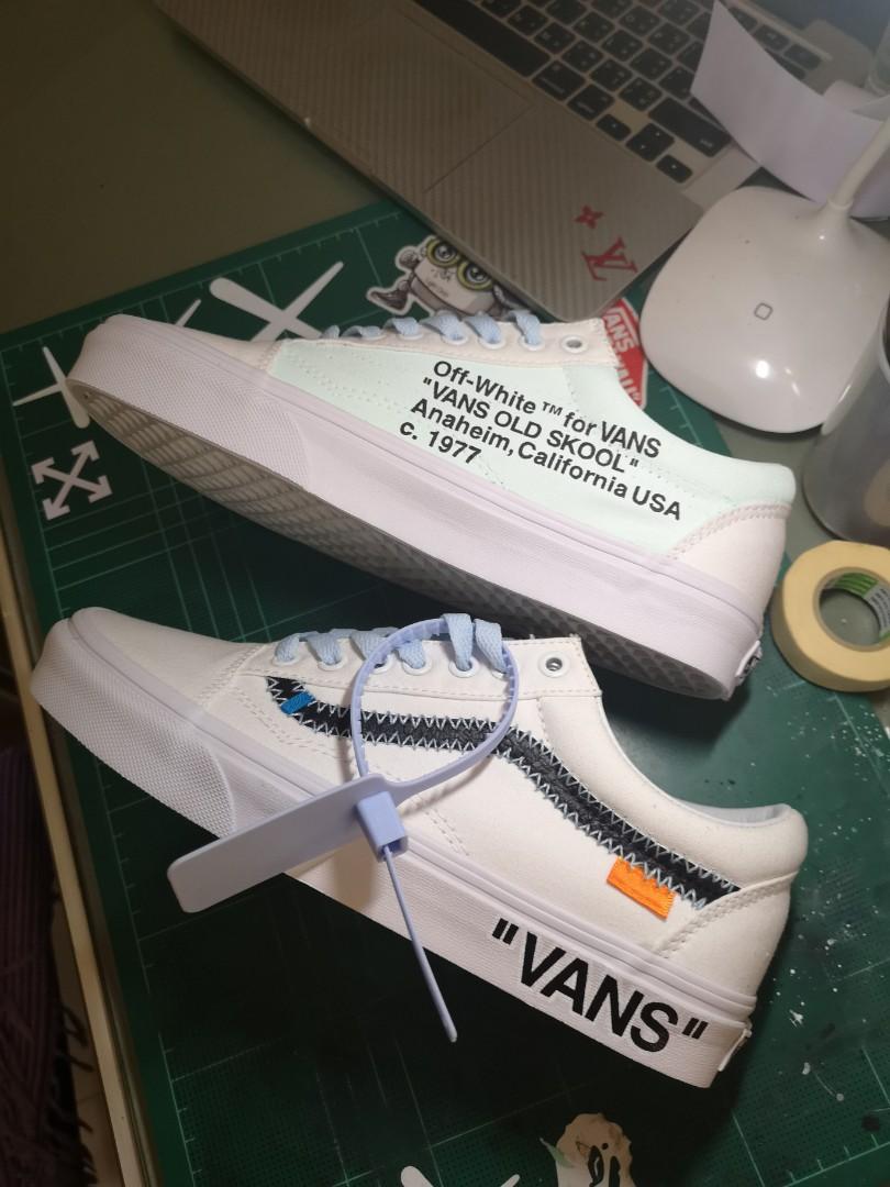 vans old skool x off white custom
