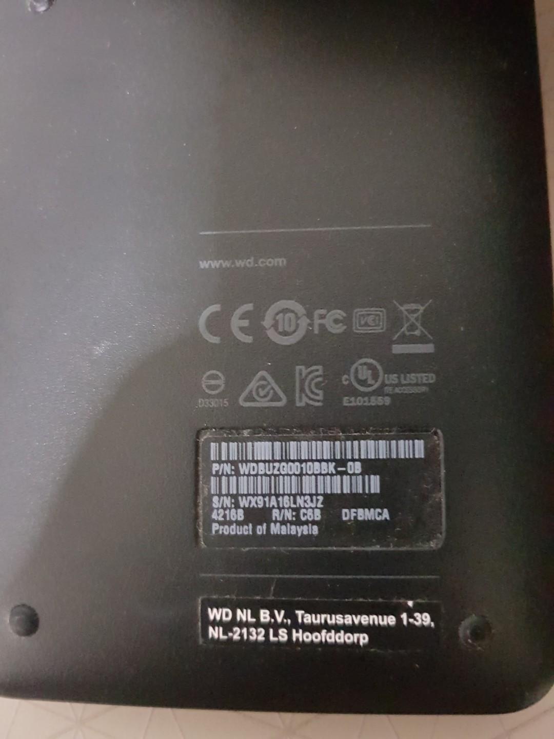 WD elements 1tb external hard disk, Computers & Tech, Parts ...