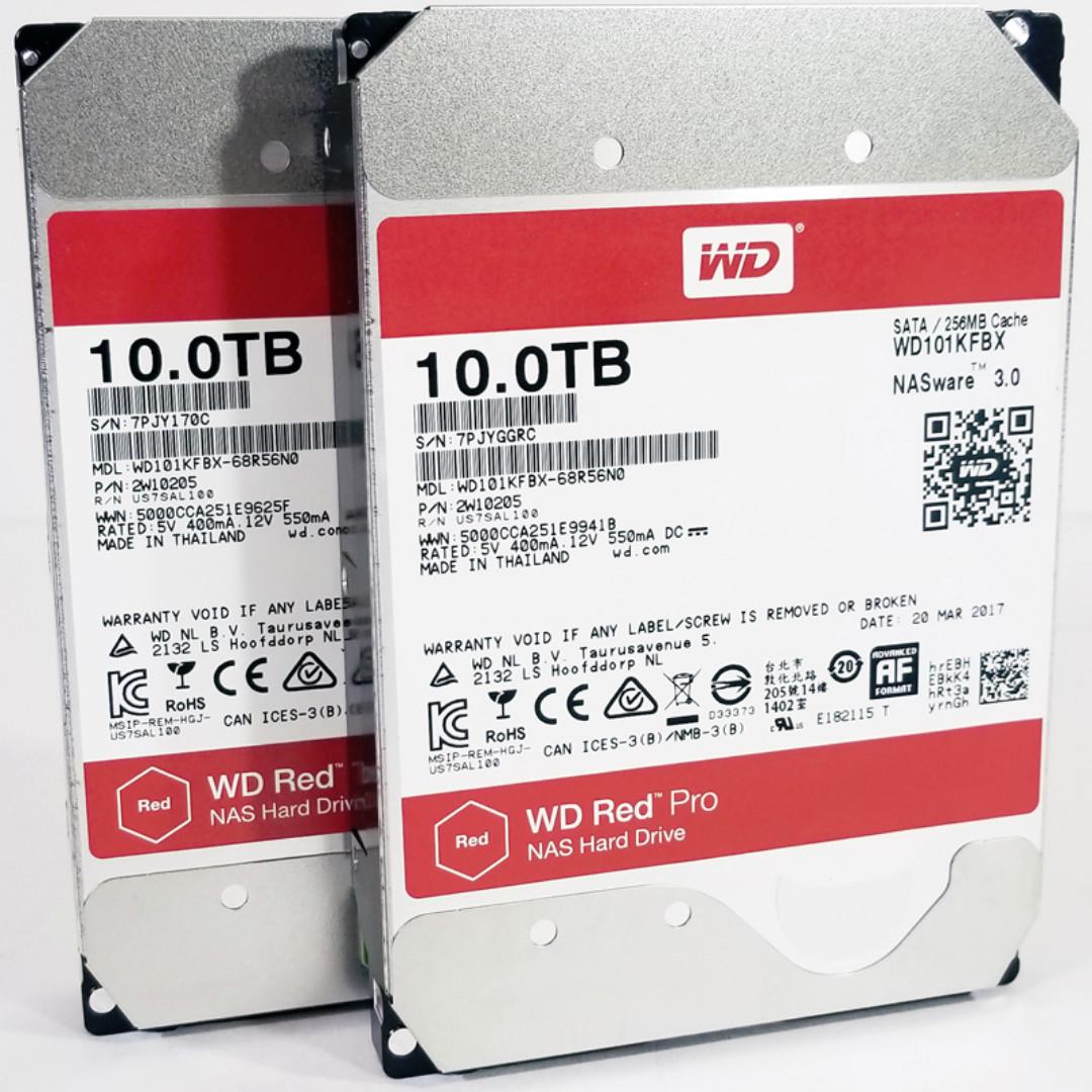 Wd Red 10tb Sata 6g 5400rpm 256mb Cache Nas Hard Disk Wd100efax 3 Years Local Warranty Electronics Computer Parts Accessories On Carousell