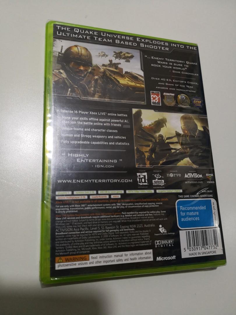 Xbox 360 Quake Wars, Video Gaming, Video Games, Xbox on Carousell