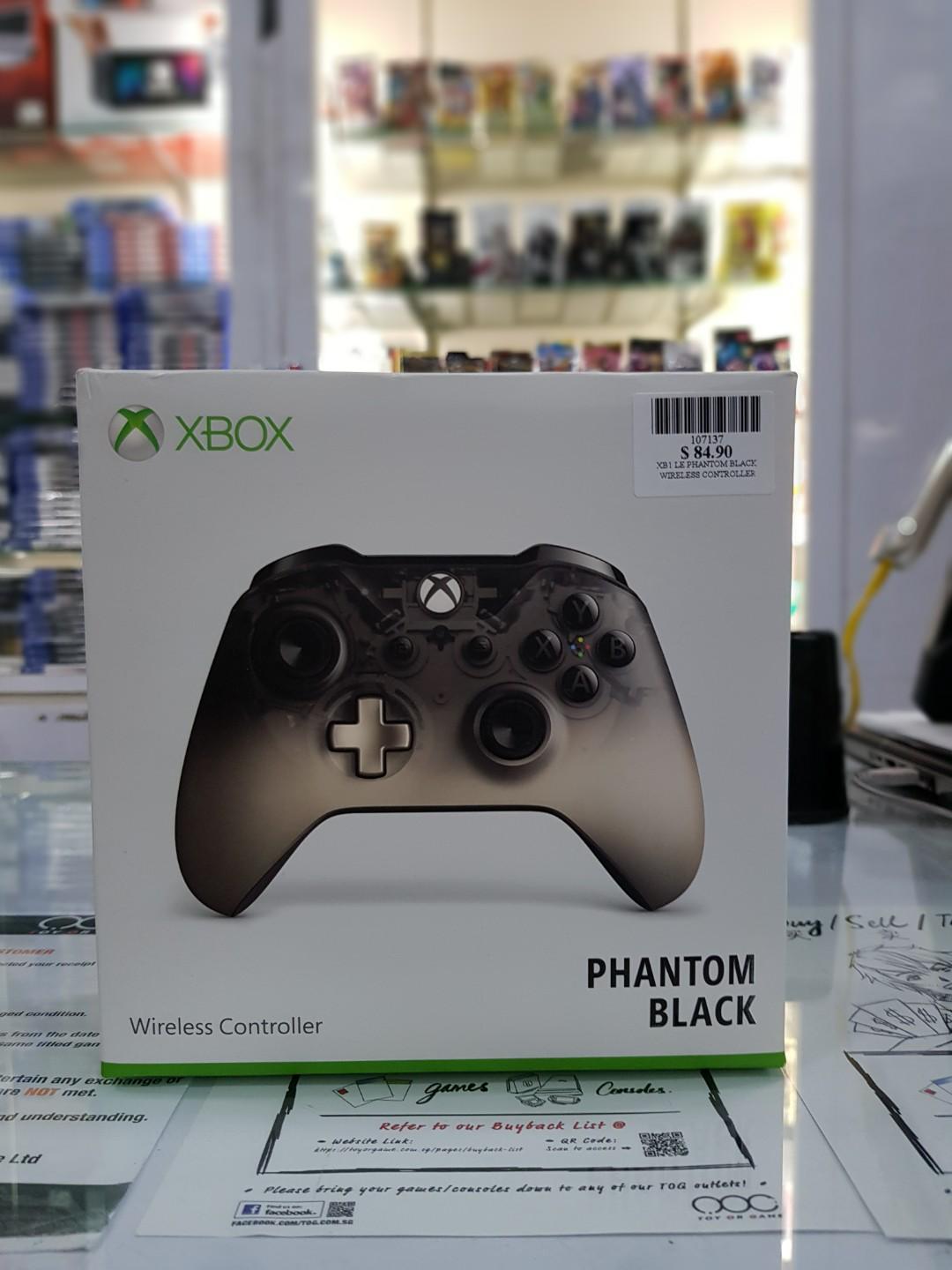 xbox one controller black phantom