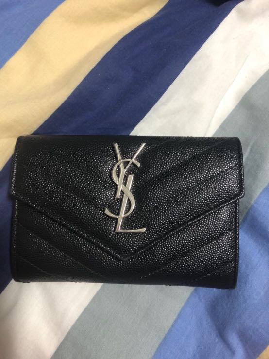ysl monogram wallet small
