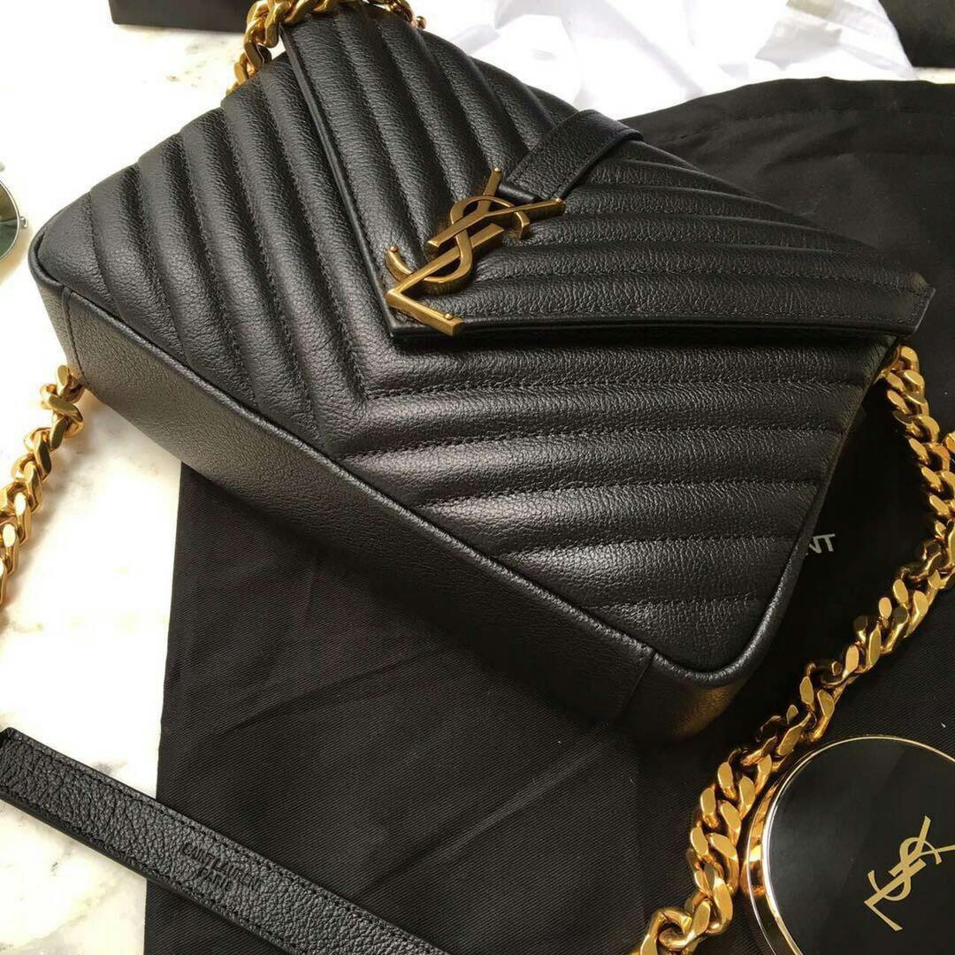 ysl college medium gold hardware
