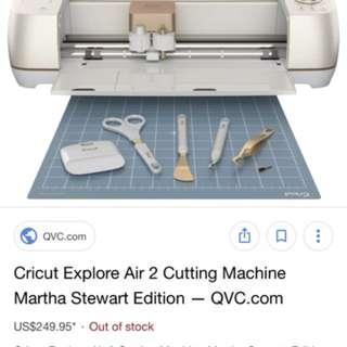 Martha Stewart Cricut Air 2