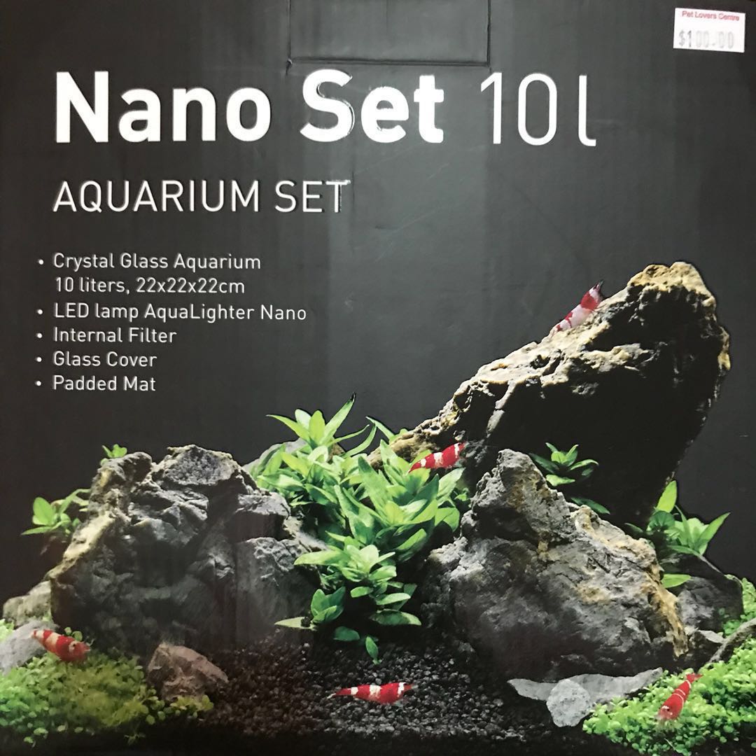 10L Crystal Glass Fish Tank 22x22x22, Pet Supplies, Homes & Other Pet Accessories on Carousell