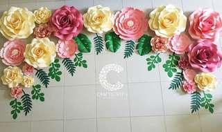 PAPER FLOWERS FOR BACKDROP