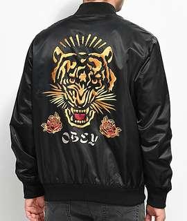 Black bomber jacket