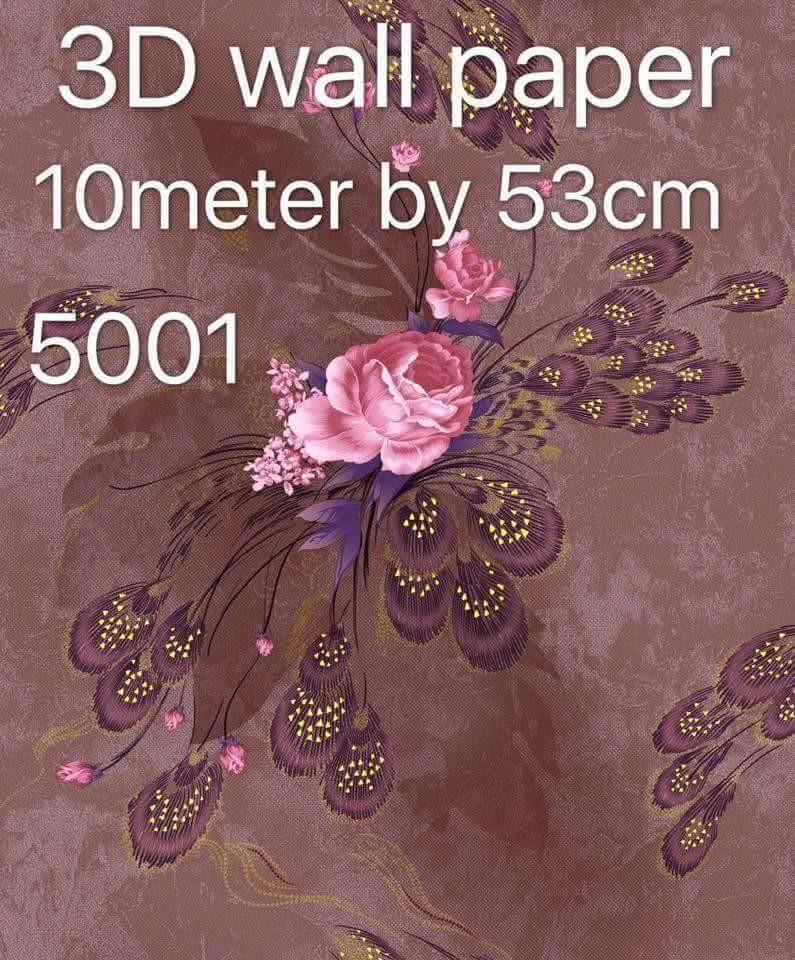 3D Deep Embossed Wallpapers Fabric, Furniture & Home Living, Home Decor