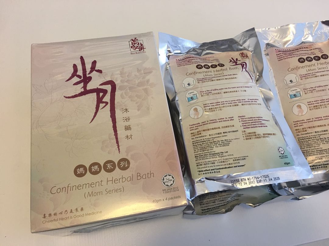 40 Pack Confinement Herbal Bath By Ban Kah Chai Babies Kids Nursing Feeding On Carousell