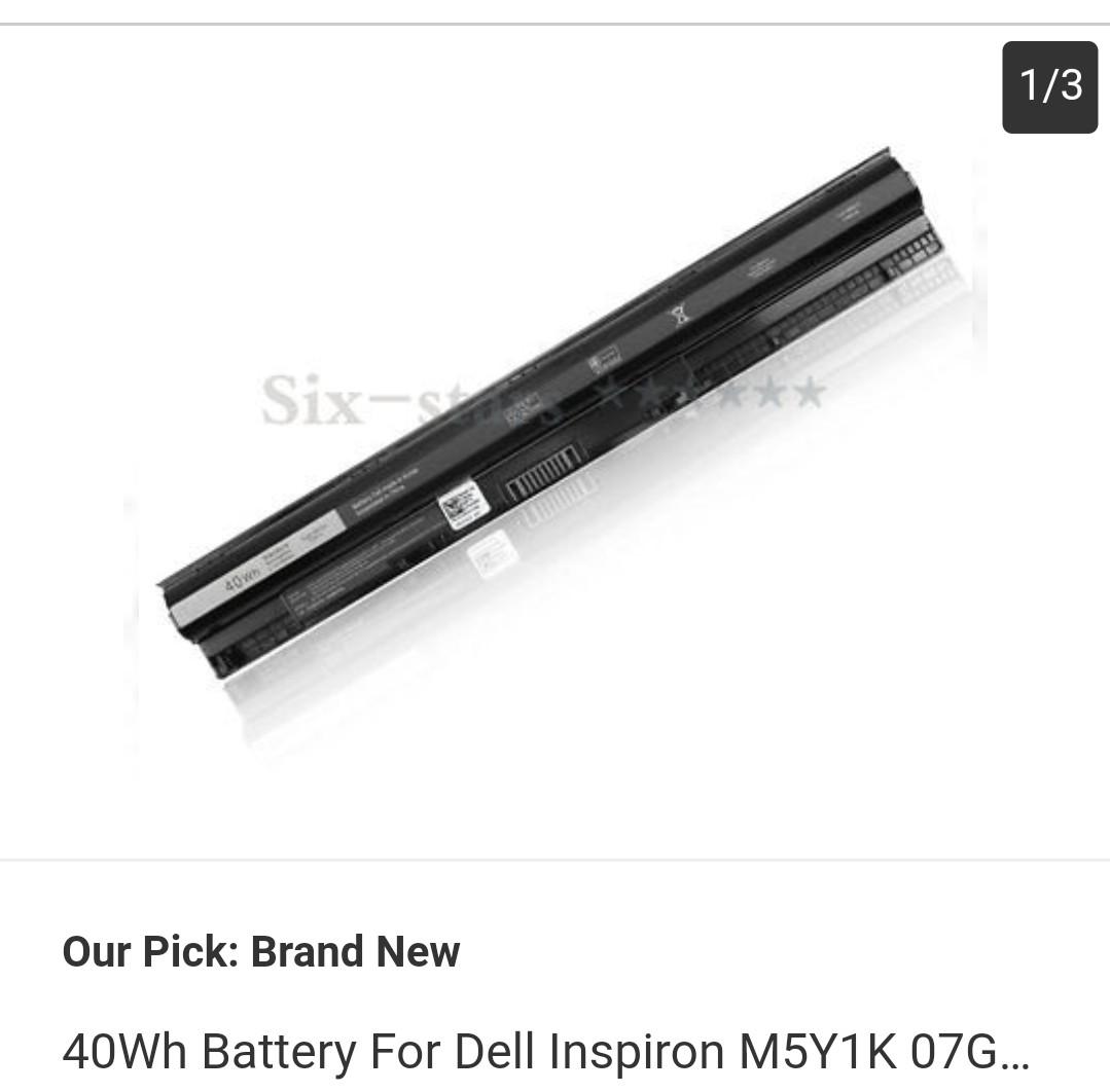 40wh M5y1k Battery For Dell Inspiron 3451 3551 5558 5758 Vostro 3458 3558 Electronics Computers Others On Carousell