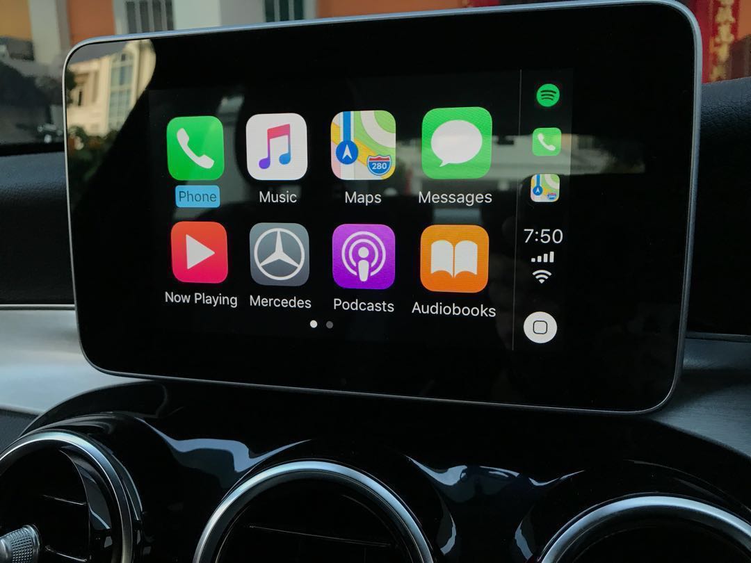 Apple Carplay And Android Auto For Mercedes Benz W205 Glc Year End 2017 To Current Car Accessories Accessories On Carousell