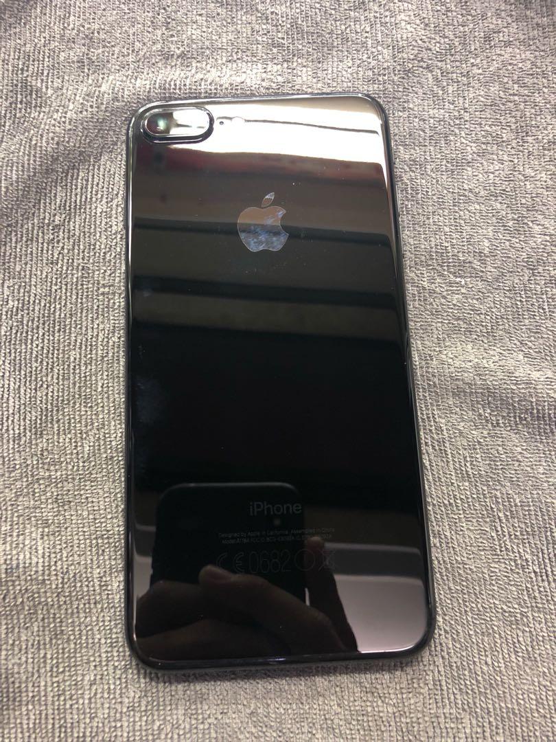 apple iphone 7 plus 128gb jet black mint condition