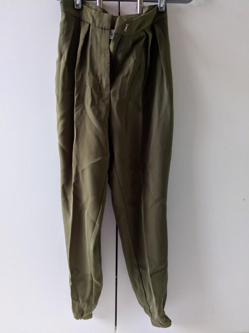Army green jogger pants clearance