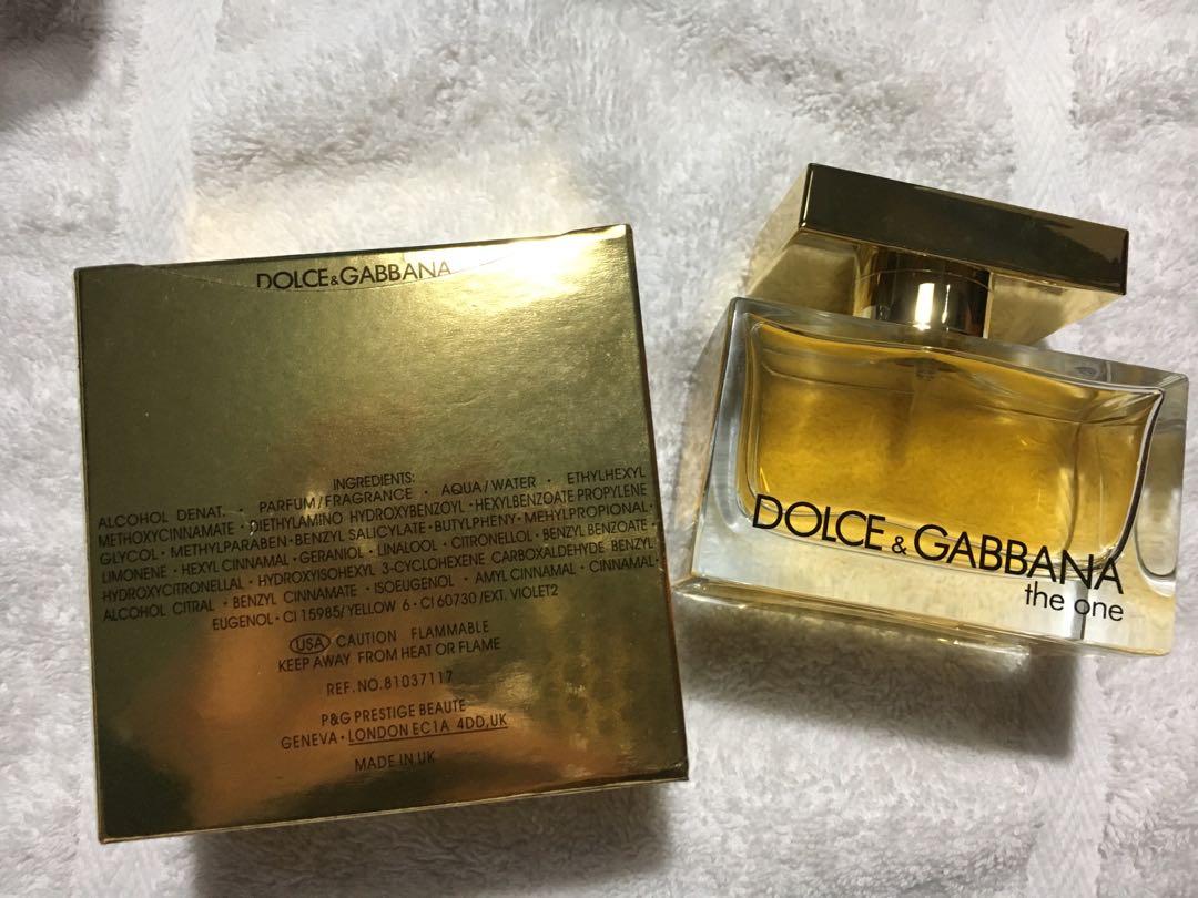 Authentic Tester Dolce & Gabbana The One (Category: Fragrance & Deodorants) located in Mandaluyong City. Submitted by samthings711 (Listing ID 191660403, Image 2). Description: Authentic Tester Perfume D&G the one 75ML.