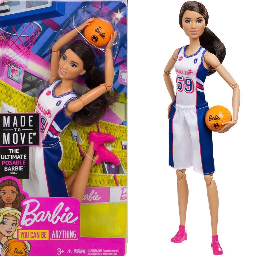 barbie made to move basketball player