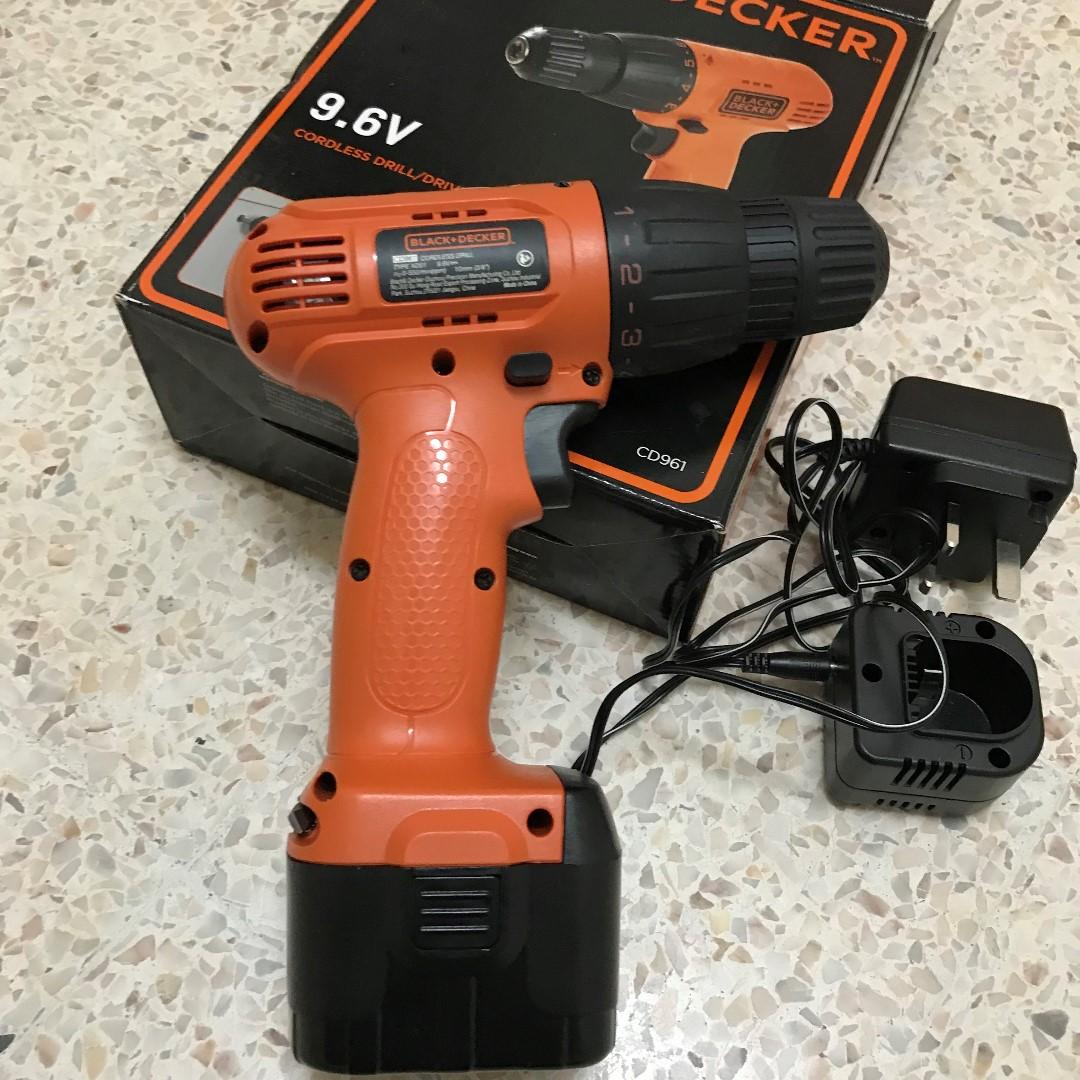 Black Decker Cd961 Cordless Drill Driver 9 6v Electronics