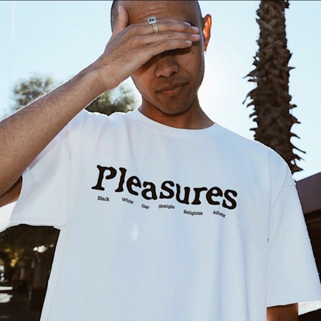 pleasures t shirt white