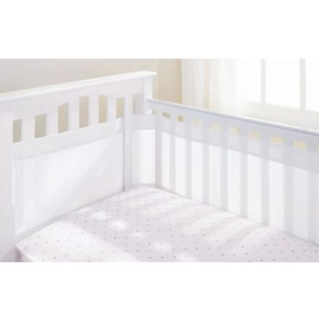 Breathablebaby Breathable Mesh Crib Cot Liner White Babies