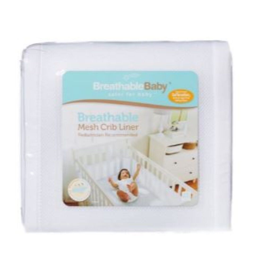 Breathablebaby Breathable Mesh Crib Cot Liner White Babies
