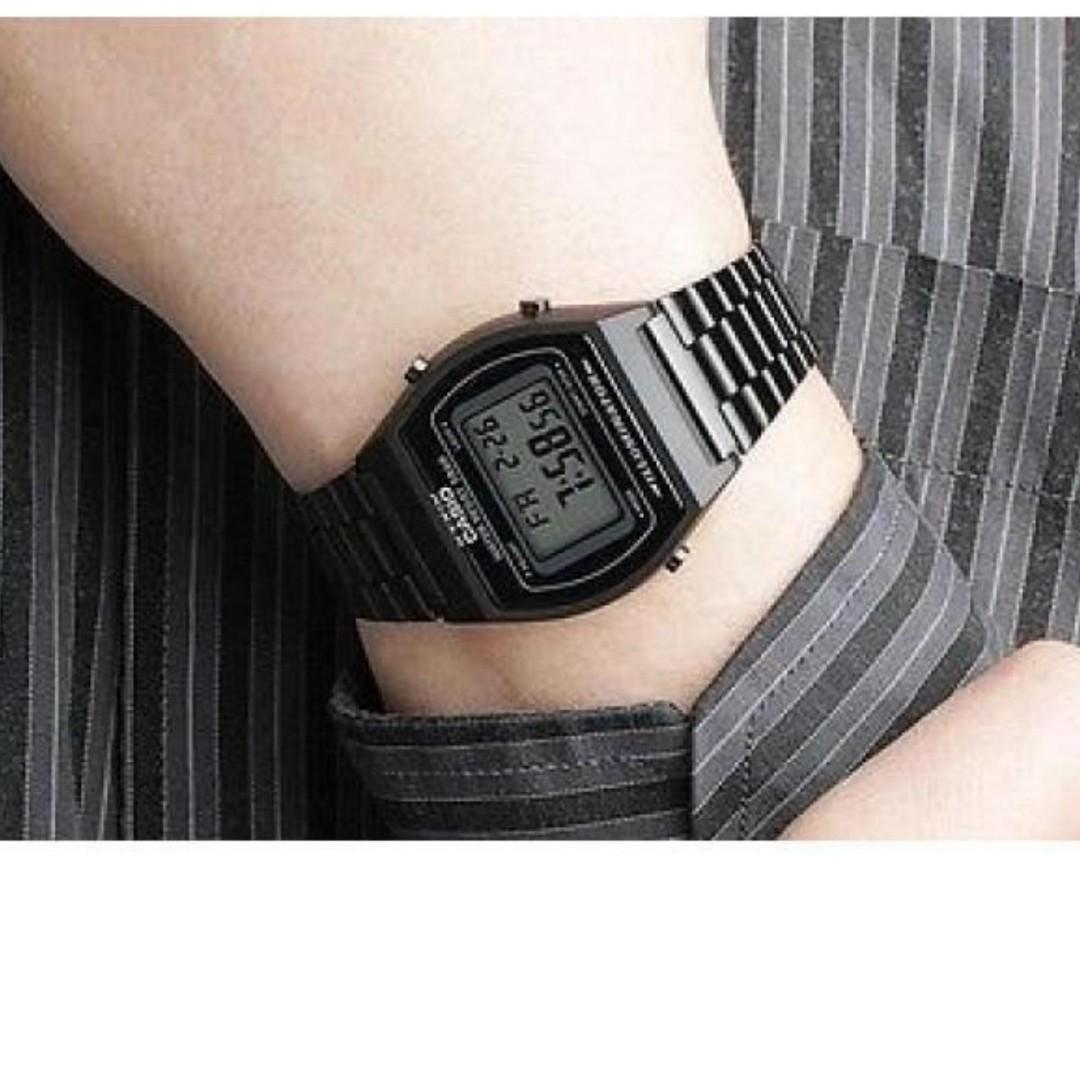 Casio B640WB-1A Unisex Digital Classic Black Stainless Steel Original ...