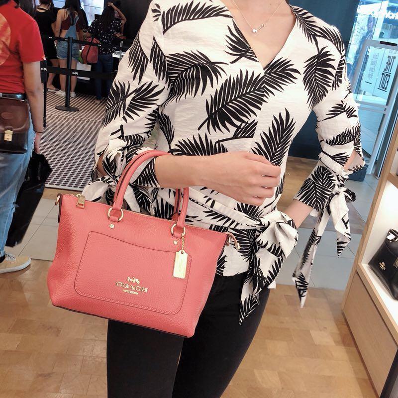 Coach mini clearance emma satchel denim