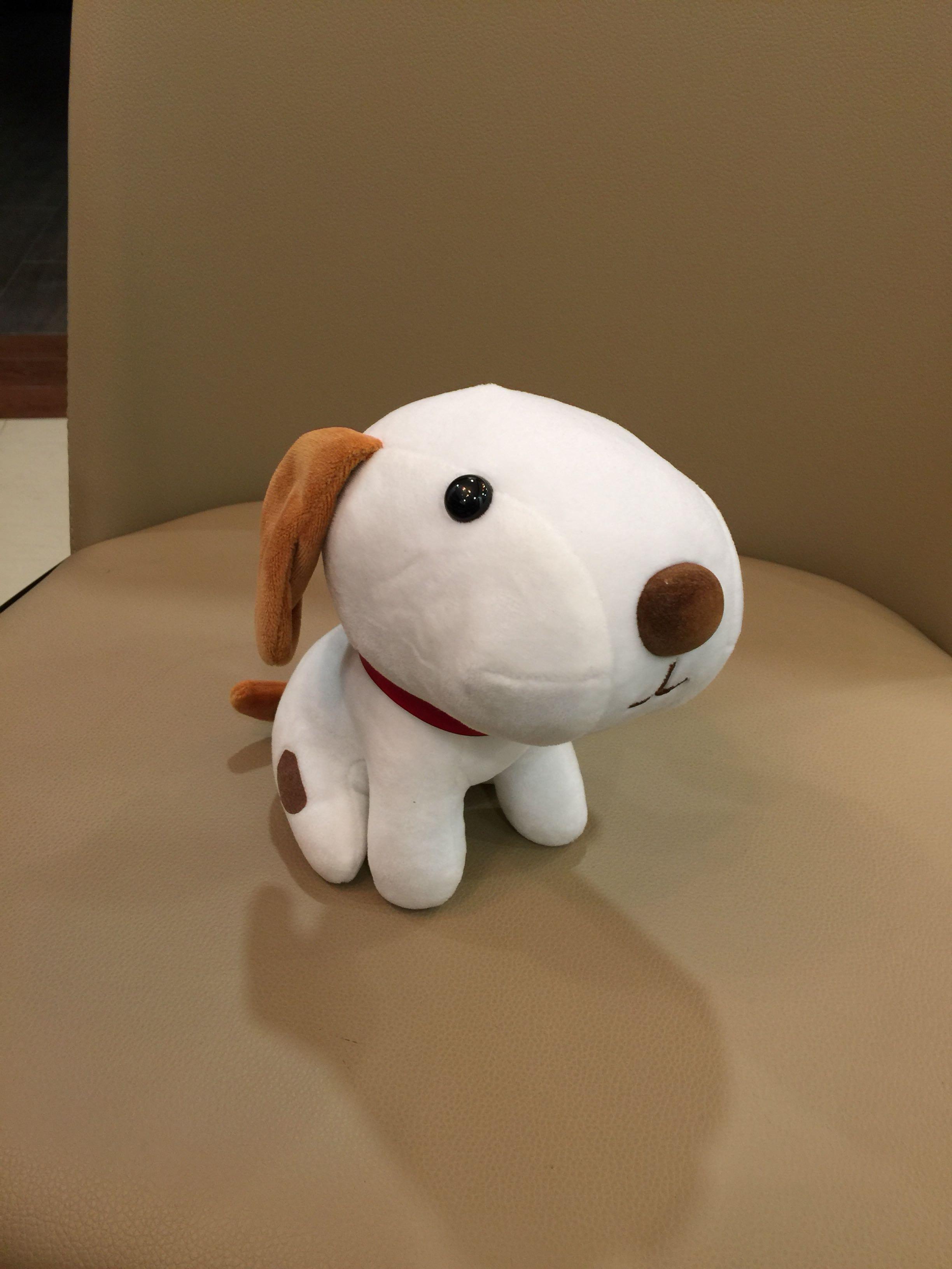 CUTE DOG STUFF TOY! (Category: Infant Playtime) located in Quezon City. Submitted by saleinqc (Listing ID 191716524, Image 1). Description: VERY CUTE DOG STUFF TOY WITH SUCTION PARA PWEDE ISABIT. Size 8” tall.