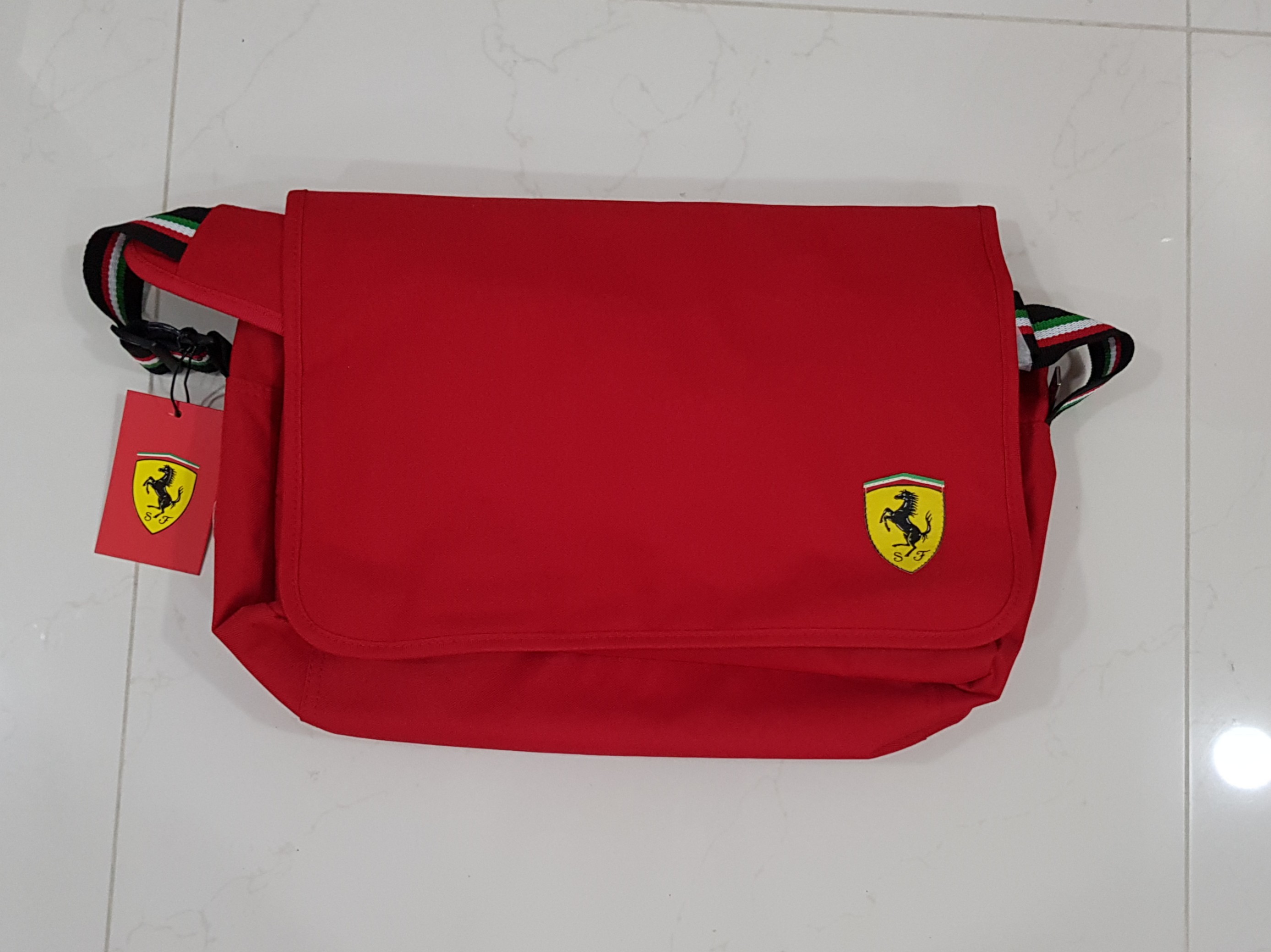 Ferrari sling bag, Men's Fashion, Bags 