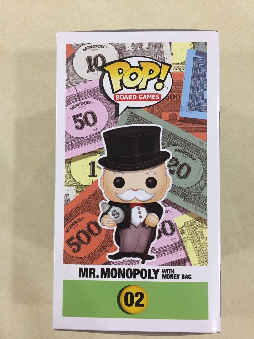 Funko Pop Mr. Monopoly with Money Bag #02 Funko Shop Exclusive