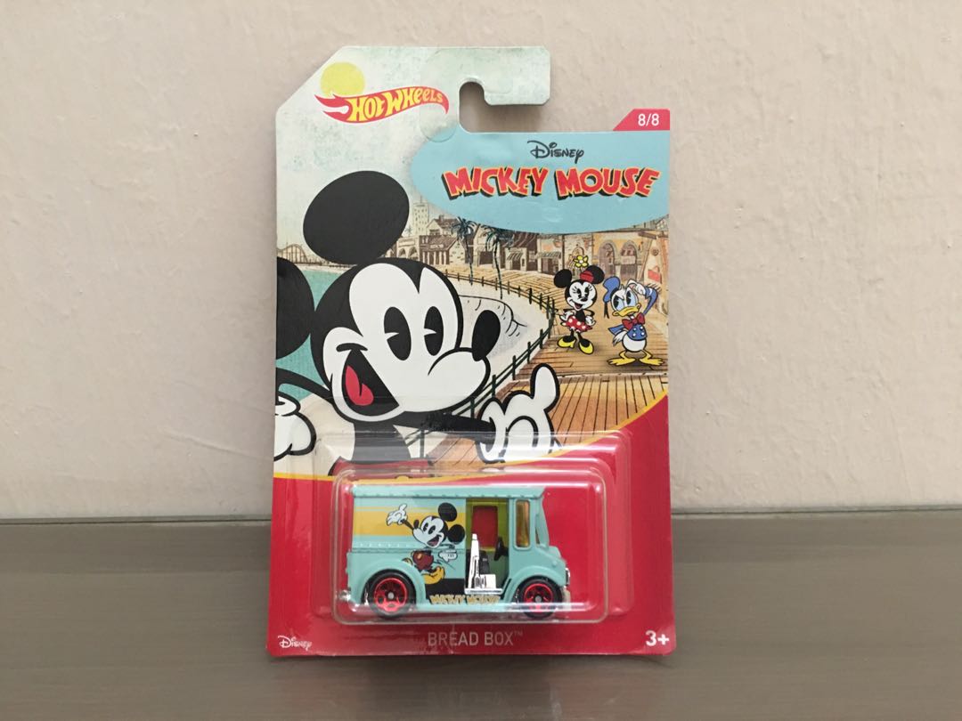 hot wheels mickey mouse bread box