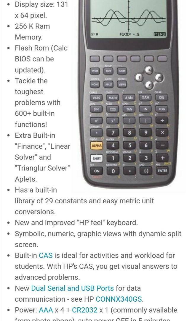 HP40gs Programmable Scientific Calculator (BRAND NEW) on Carousell