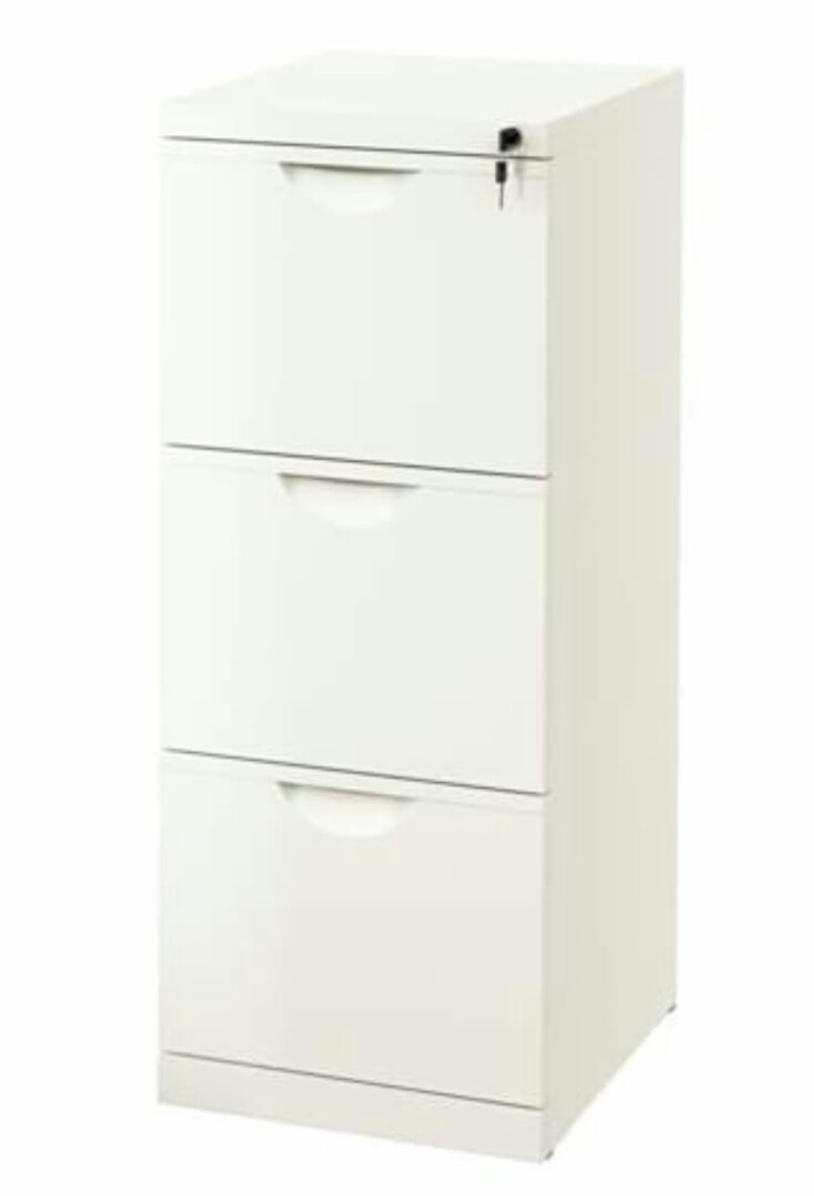 Ikea Filing Cabinet White Furniture Shelves Drawers On Carousell