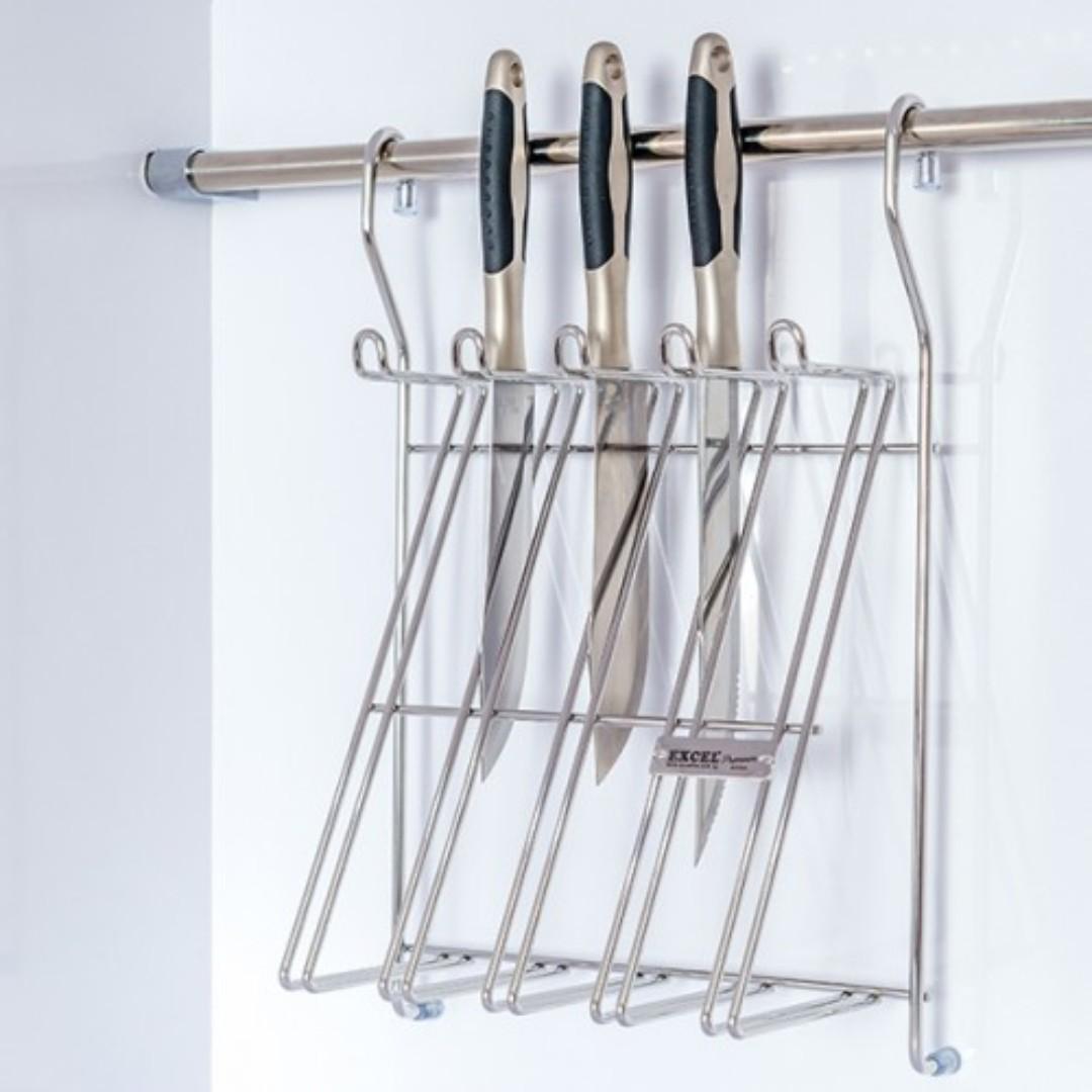 Italian Series Sus304 Knife Holder Rack W Hanging Rod D I Y