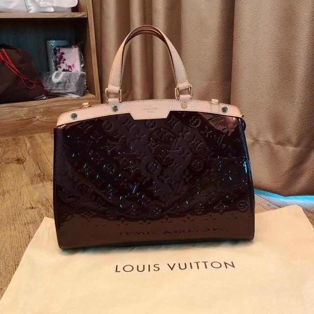 Louis Vuitton Monogram Vernis Brea MM-Amarante, Luxury, Bags & Wallets on  Carousell