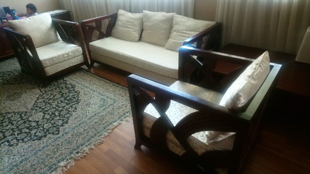 Mahogany Sofa Set Clearance Sale, Furniture & Home Living, Furniture