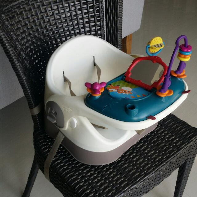 Mamas Papas BABY BUD booster seat With Play Tray Babies Kids Infant Playtime on Carousell
