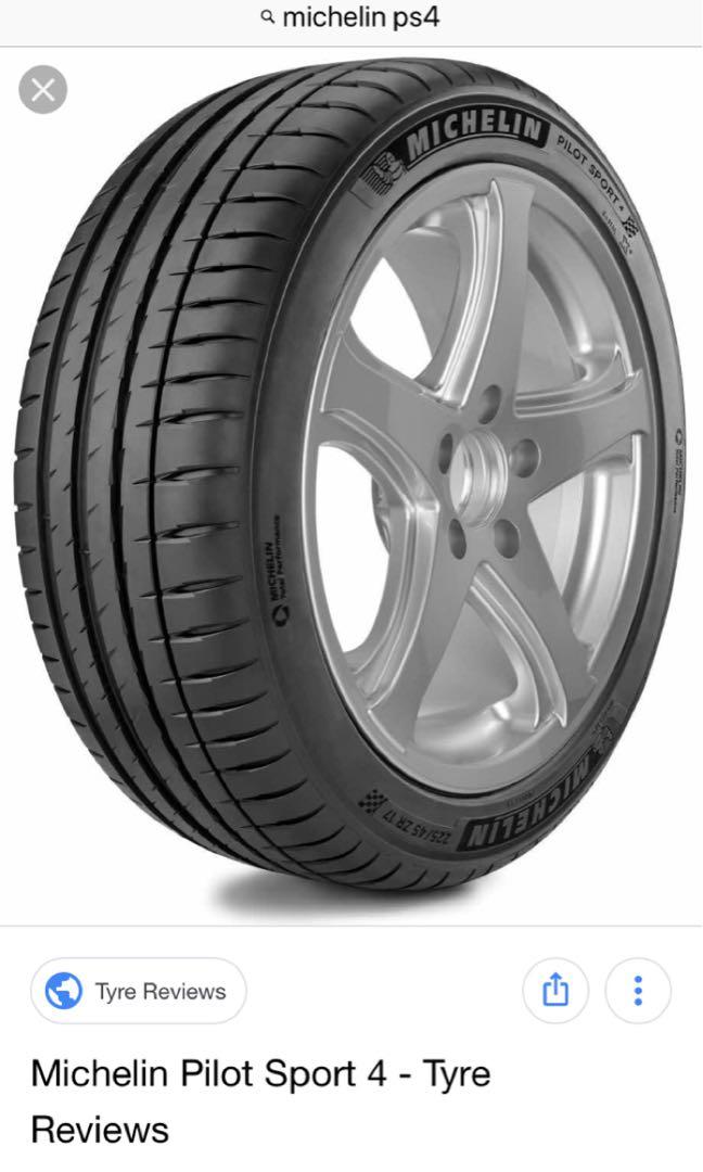 Michelin Pilot Sport 4 215 45r17 Car Accessories Tyres Rims On Carousell