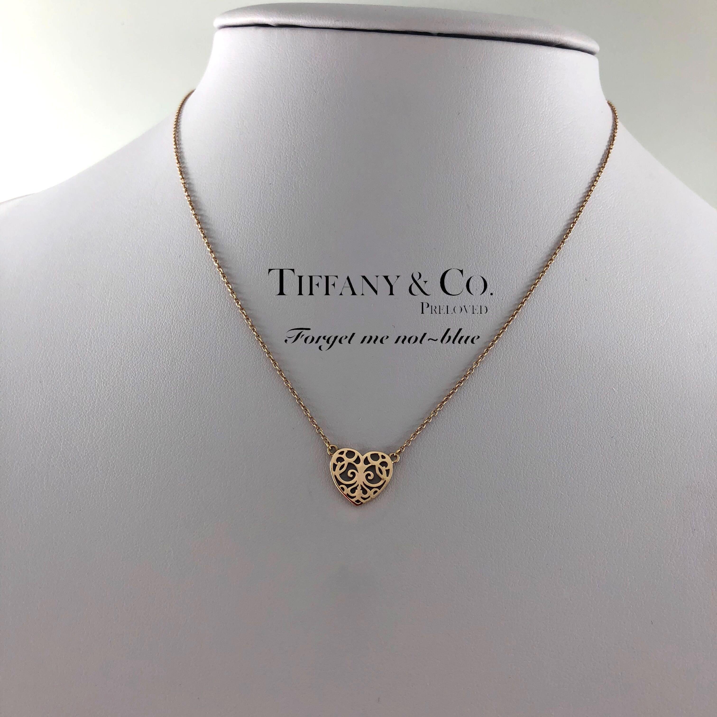 tiffany enchant heart necklace