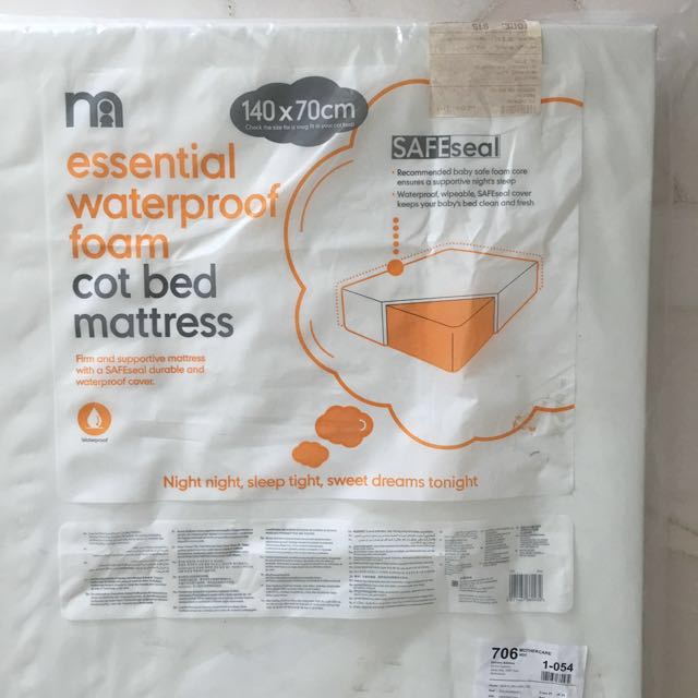 Mothercare essential foam cot bed mattress top