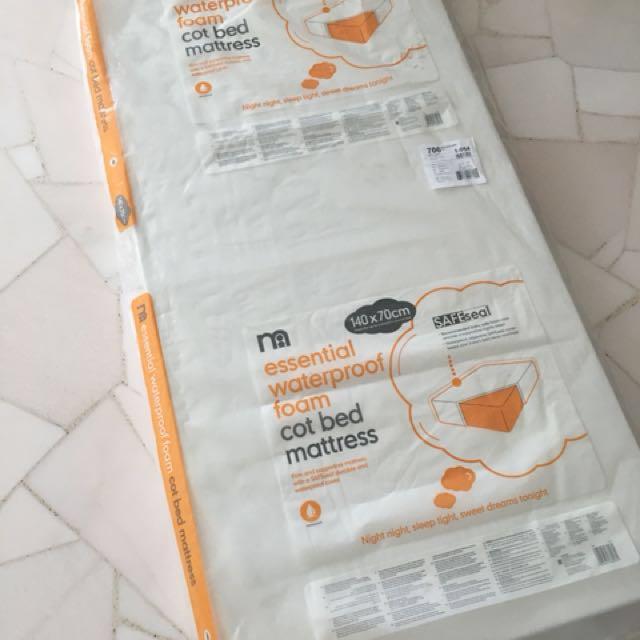 Mothercare essential foam waterproof cot mattress store