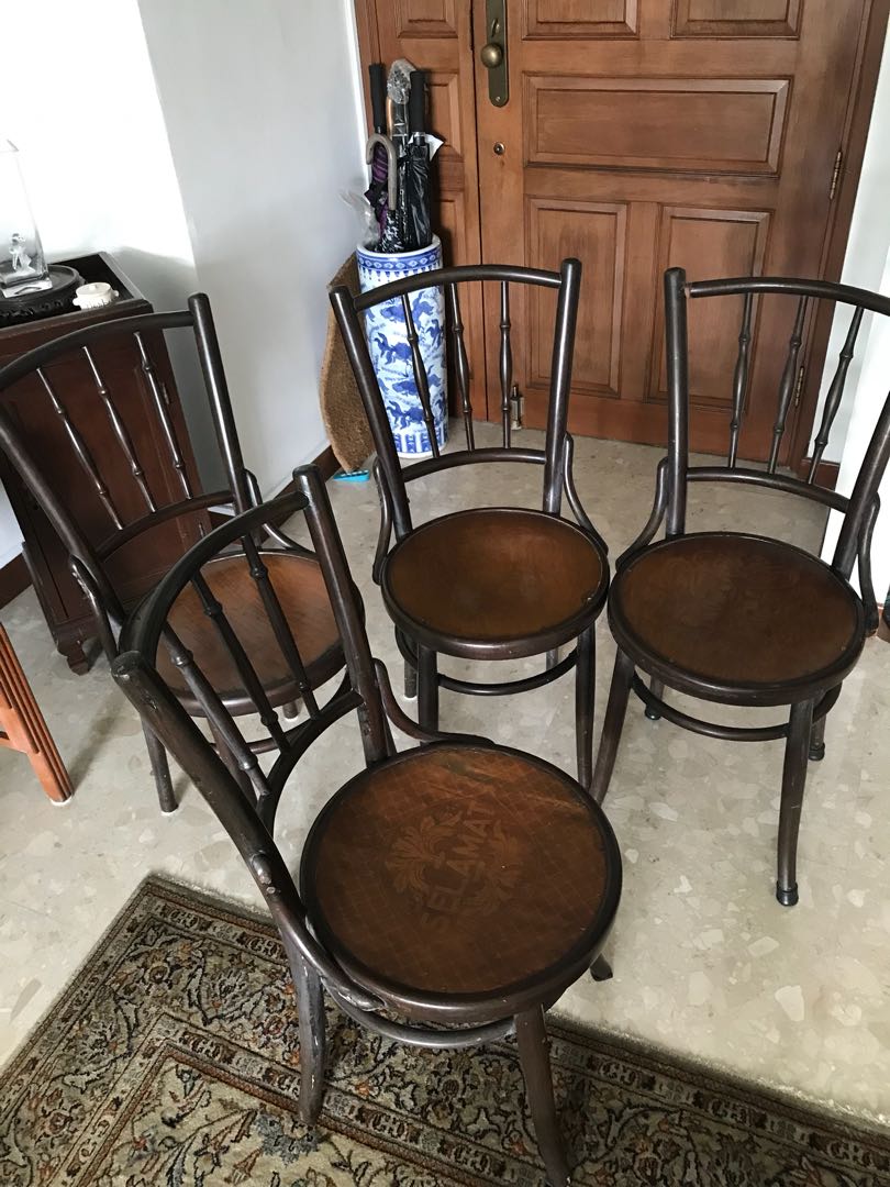 Old Coffee Shop Chairs Furniture Tables Chairs On Carousell