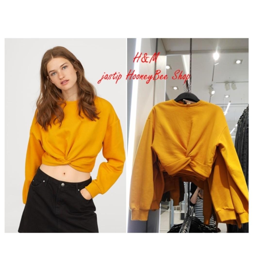 h and m yellow sweater