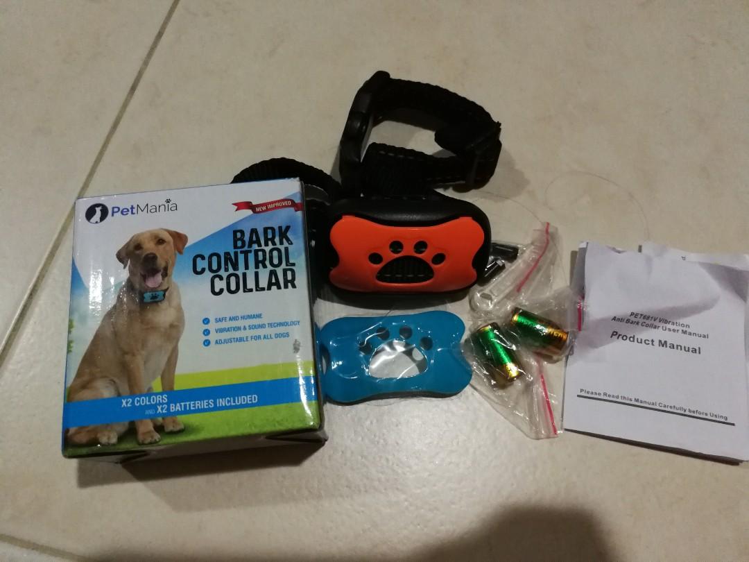 Pet Mania dog bark collar Pet Supplies Health Grooming on Carousell