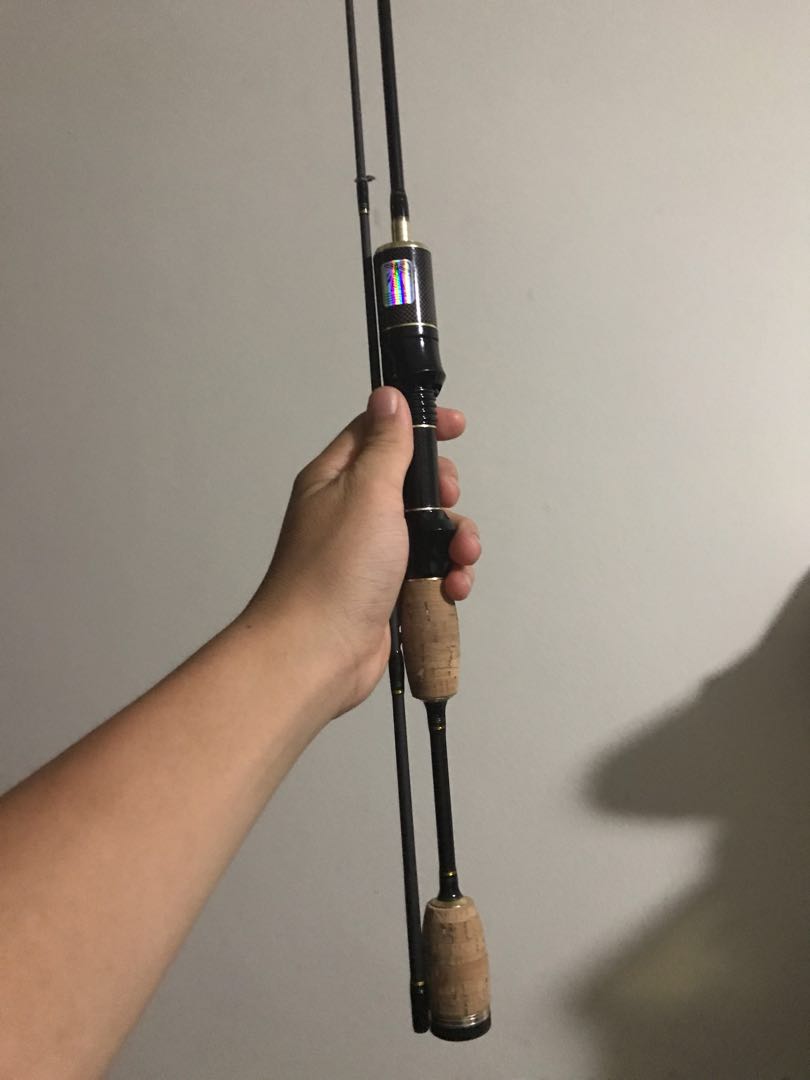 Rosewood UL fishing rod 2 piece spinning, Sports Equipment, Fishing on  Carousell