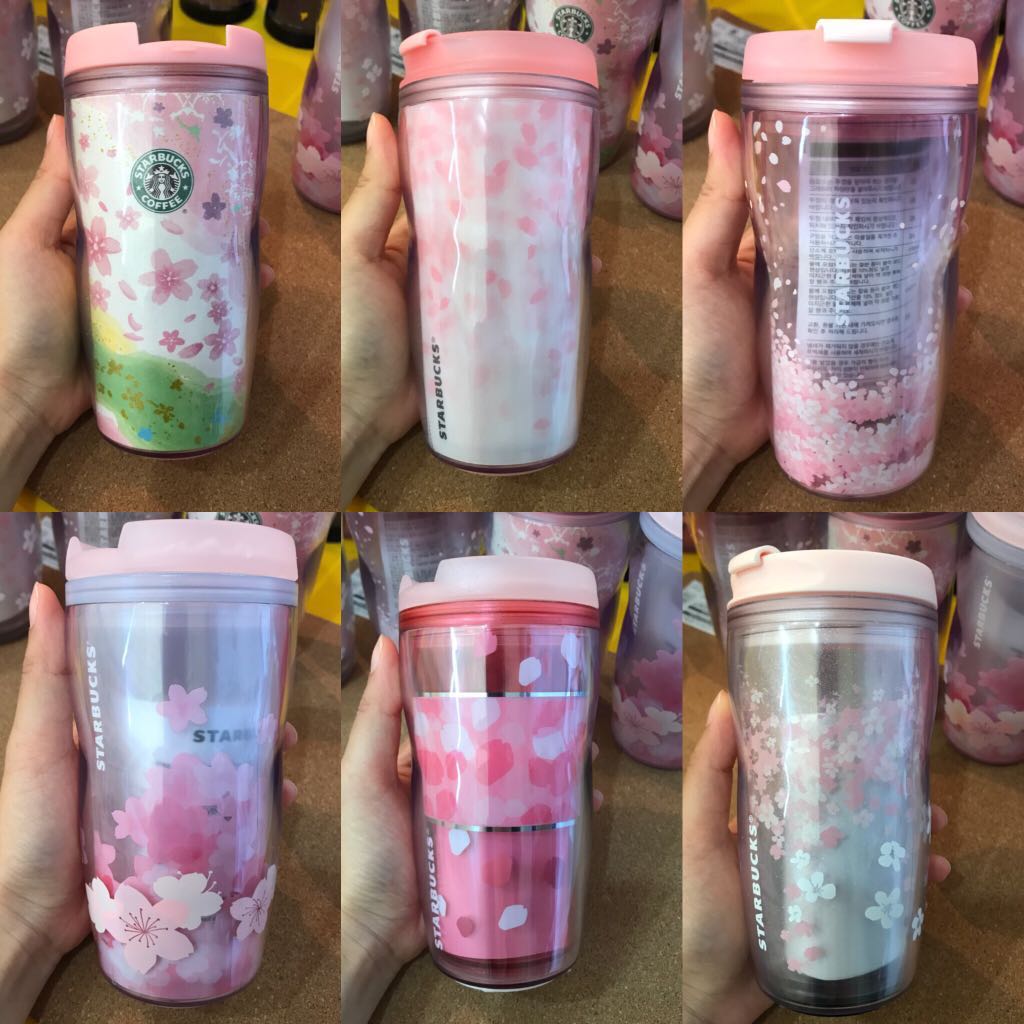 Starbucks Sakura Cherry Blossom Tumbler 8oz, Furniture & Home Living