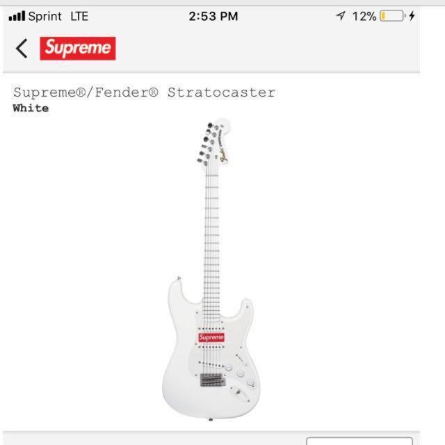 Supreme x deals fender