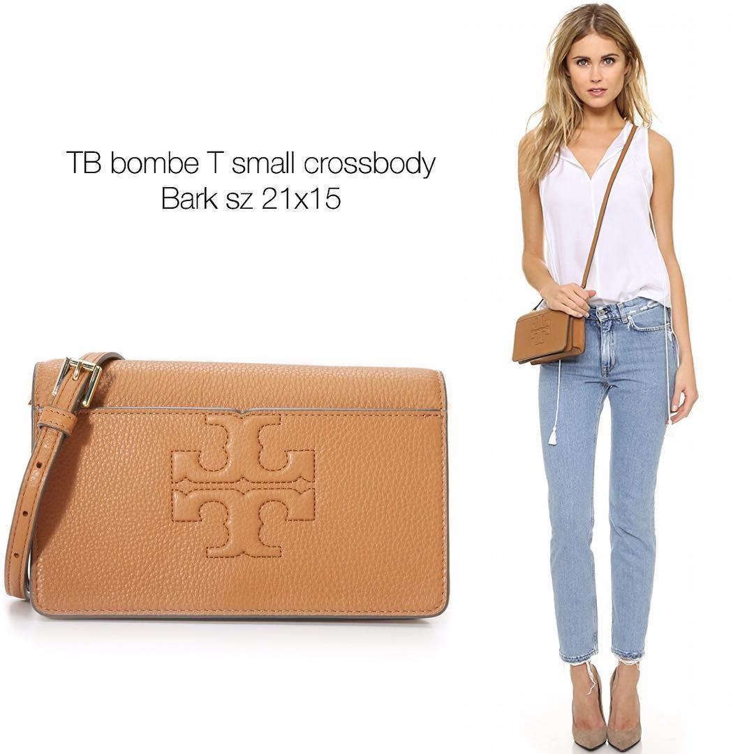 TB bombe T small crossbody sz 21x15 Bark