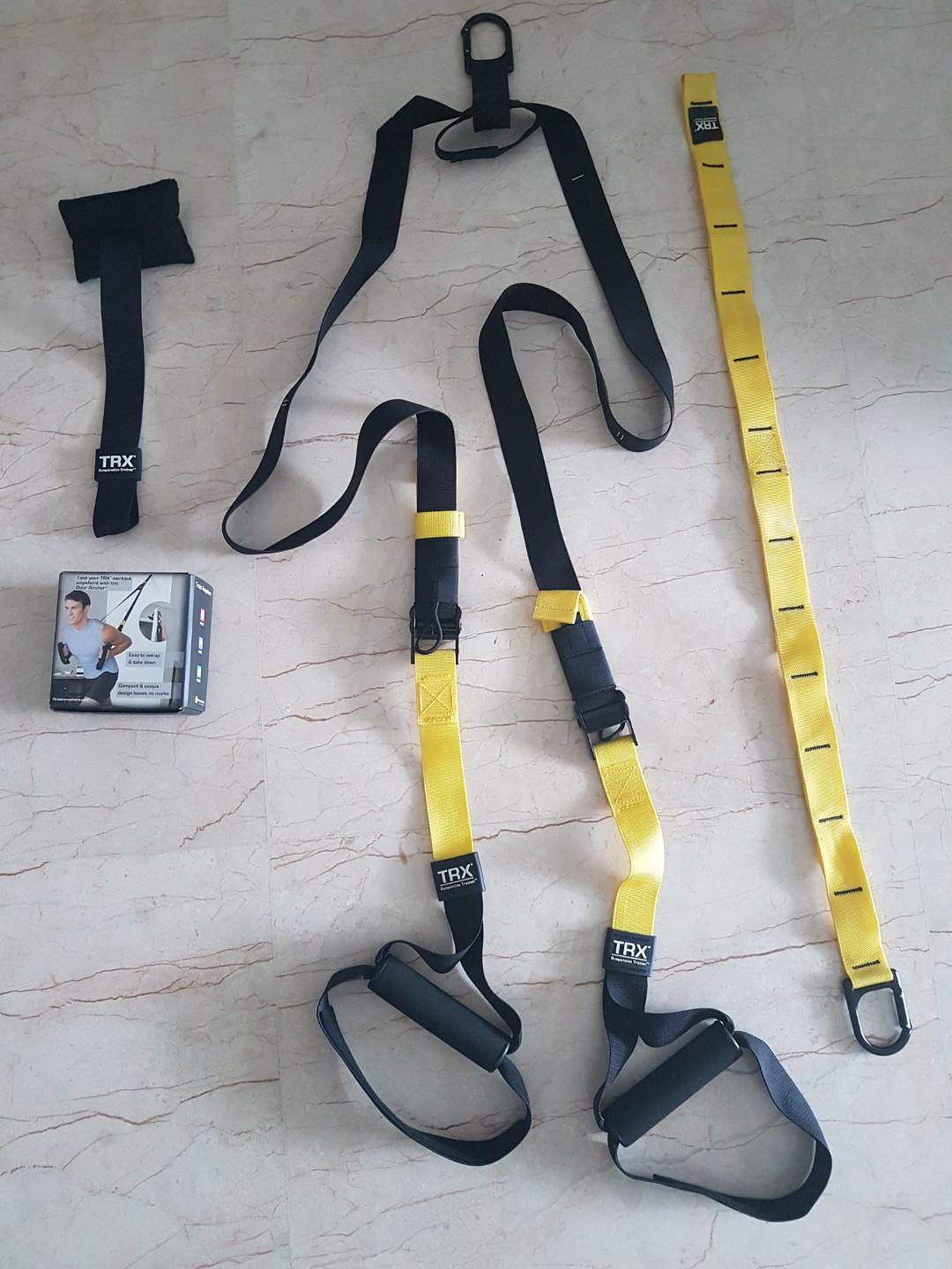 Trx Home Door Anchor Sports Weights Gym Equipment On Carousell