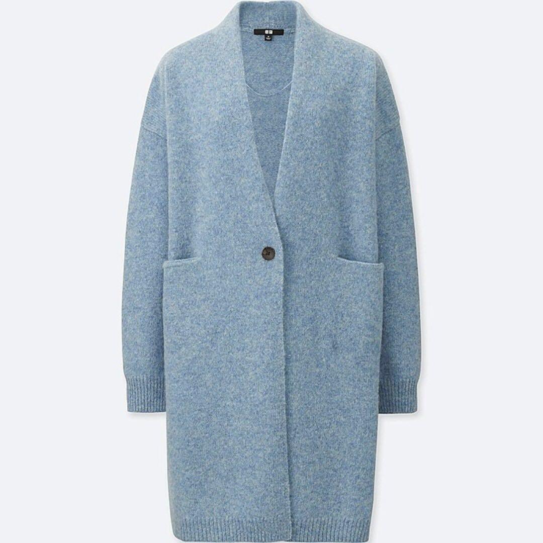 Uniqlo melange wool coat sale