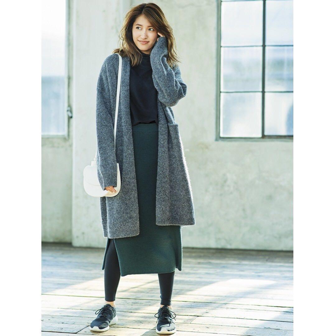 Uniqlo melange cheap wool coat