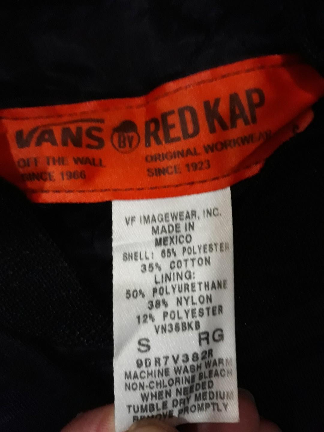 Vans red kap jacket shop